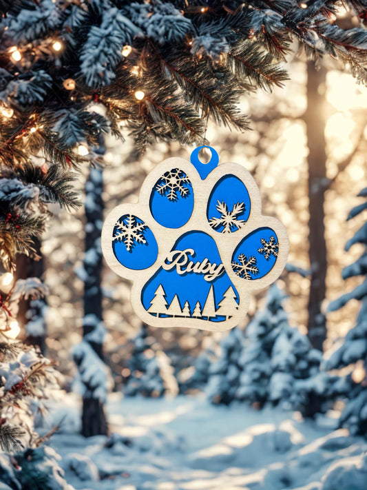 Décoration de Noël personnalisée en bois