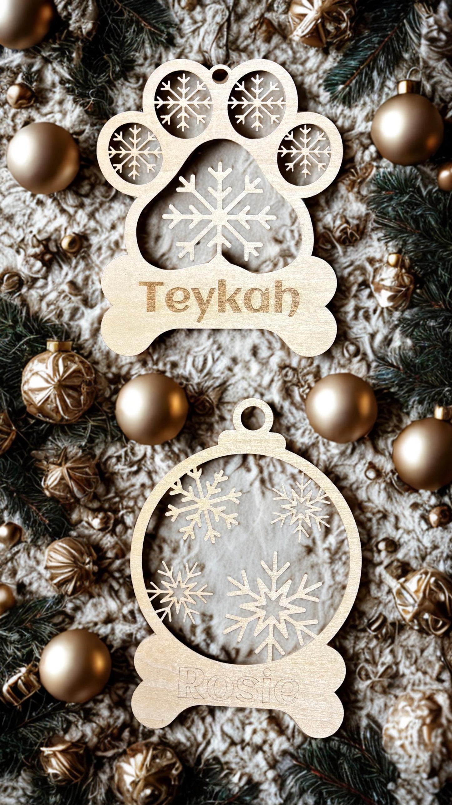 Décoration de Noël personnalisée en bois
