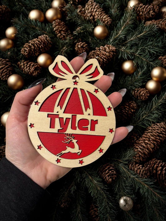 Décoration de Noël personnalisée en bois