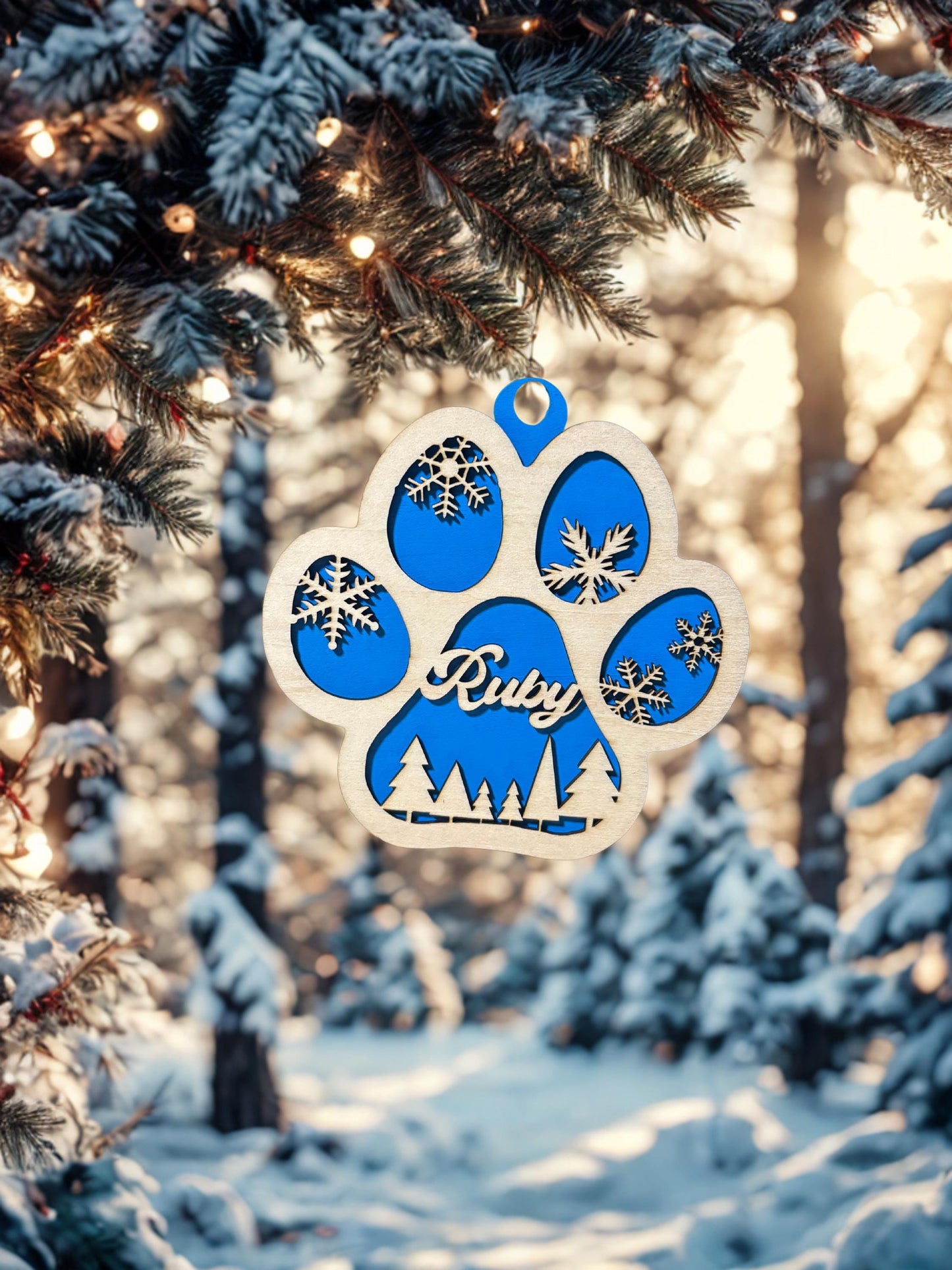 Décoration de Noël personnalisée en bois